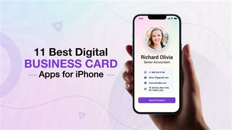 using iPhone as a digital business card